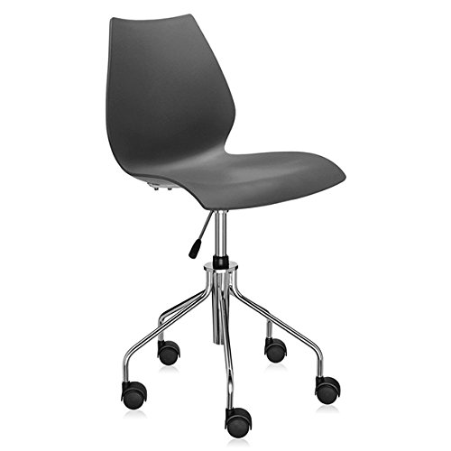 Kartell Maui - anthracite chair with castors (Original made in Italy)