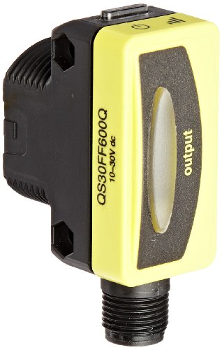 Banner QS30FF600Q World Beam Universal Sensor, Fixed-Field Background-Suppression Sensing Mode, 5-Pin Euro-Style Connector, Visible Red LED, 10-30 VDC Supply Voltage, Bipolar (PNP and NPN) Output, 600 mm Sensing Range - Thumbnail 2