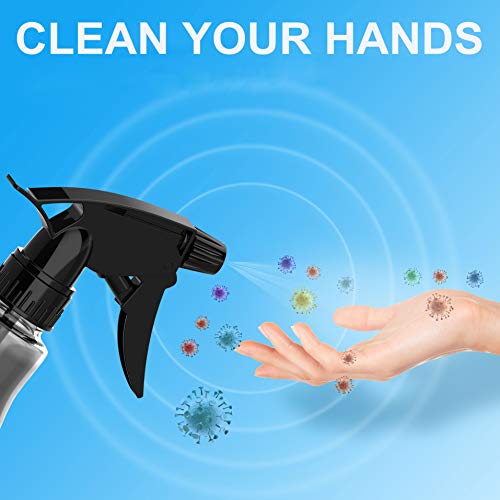 Sprühflasche 500ML PET Zerstäuber Blumensprüher mit Verstellbare 3 Modi Sprühkopf BPA frei Sprayer Leere Sprühflasche für Reinigungsmittel, Flüssigkeit