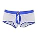 Zacoo Men Stretch Boxer Brief Size S Color Blue White