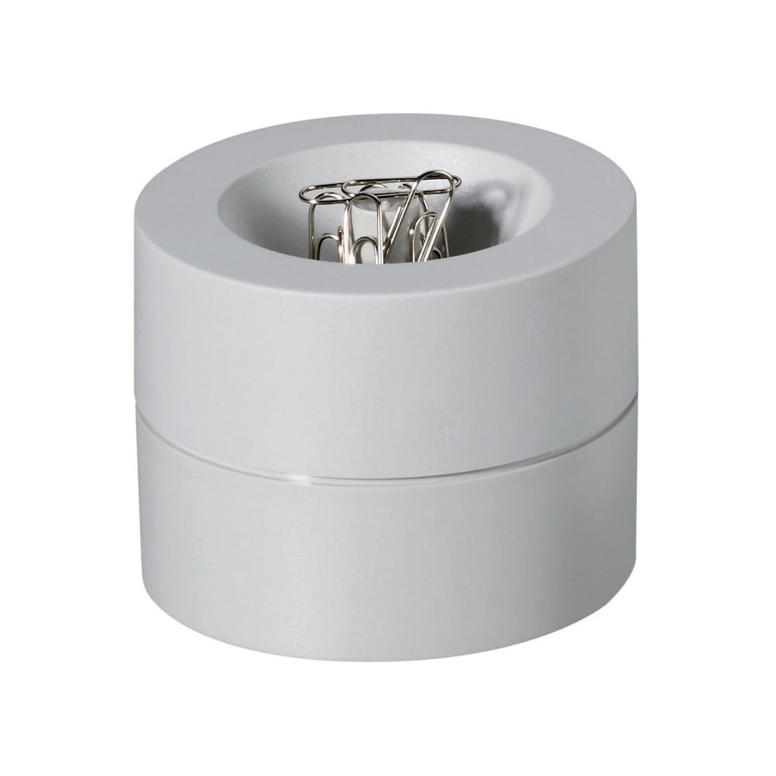 MAUL magnetic paperclip holder, ร 73mm, H66mm, Grey โ image 1