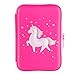Gooji Unicorn Pencil Case for Girls (Hard Top) Magical 3D Creature, Bright Colored Storage Box | Compact and Portable Home, Classroom, School, Art Use | for kids age 3 and up (Pink)