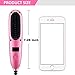 Liaboe Straightener Brush, Mini Travel Size Hair Straightening Brush Negative Ion, Ceramic Heat Brush with LED Display Auto Temperature Lock, Anti-Scald Straightening Comb for All Hair Styling Types