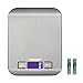 FIXBODY Digital Kitchen Scale Multifunction Food Scale, 11 lb/5 kg,Stainless Steel,Silver (Batteries Included)
