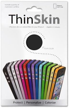 ThinSkin Personalization Films for iPhone 4 and 4S (Matte Black)