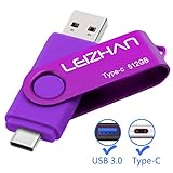 leizhan USB 3.0 Type-c USB Flash Drive, USB C Phone Picture Stick for Samsung Ga