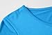LARACE Women 3/4 Sleeve Tunic Top Loose Fit Flare T-Shirt(3X, DeepSkyBlue)