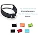 Vastar 6 in 1 Colorful Replacement Bands & Metal Clasps for Samsung Galaxy Gear Fit Smart Watch Bracelet Wristband Bracelet Sport Arm Wrist Band，Pink/Light Blue/Orange/Green/Black/White Spots in Black