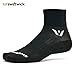 Swiftwick- ASPIRE TWO Running & Cycling Socks, Firm Compression Fit (Black, Medium)