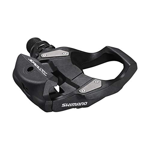 SHIMANO PD-RS500 SPD-SL Pedal, Without Reflector, Includes Cleat, Black, One Size