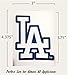 A&A Global 5 Pack Los Angeles Dodgers Vinyl Decal Sticker Set, 3.5 H x 2.57 W inch, Logo in LA Dodger Team Colors. L.A. Major League Baseball Emblem.