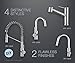 KRAUS Oletto Single Handle Kitchen Bar Faucet in Chrome Finish, KPF-2600CH
