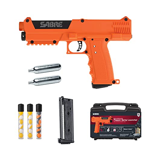 SABRE Pepper Spray Launcher — Pepper Spray Gun with 7 Red Pepper