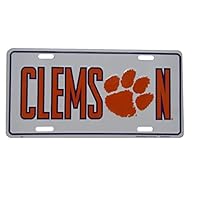 Ant Enterprises South Carolina Clemson Orange White Purple 6"x12" Aluminum License Plate Tag