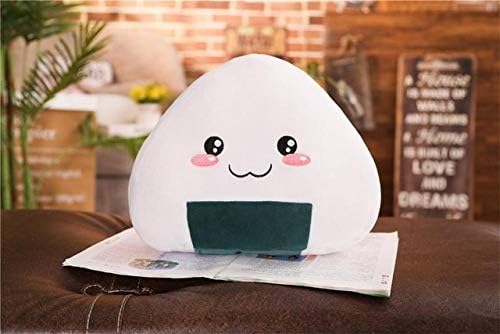 MIAOOWA Official Store 1pc Japanese Sushi Rice Pillow Cushion Creative Stuffed Plush Toy Cute Balls Doll The Second Element Dumpling Doll 40 cm 1