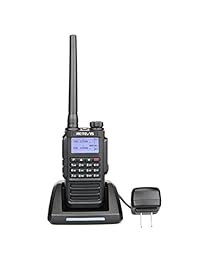 Retevis RT87 Radio de 2 vías Impermeable Encriptación IP67 VOX DTMF MSK Tone Dual Band Ham Radio (Negro, 1 paquete) con función FM