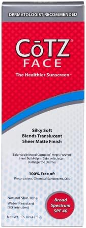 Fallene Face Cotz Water-Resistant Sun Protection UVA/UVB SPF 40, 1.5-Ounce Tube