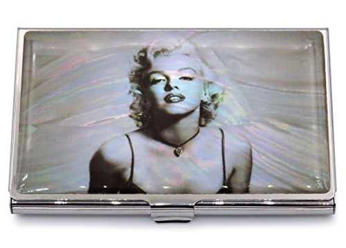 Marilyn-Monroe-Business-Credit-Card-Case-Id-Holder-Metal-Travel-Wallet-Mother-of-Pearl