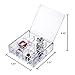 Clear Jewelry and Accessories Tray with Hinged Lid,12 Grids Choice Fun