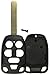 KeylessOption Just The Case Keyless Entry Remote Head Key Combo Fob Shell
