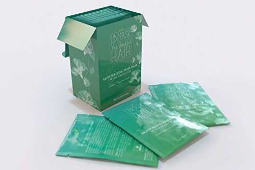 Unmask Your Beautiful Hair Deep Conditioning Mask, Infused with Argan Oil, Jojoba Oil &amp; Shea Butter - Repairs Dry, Damaged or Color Treated Hair After Shampoo (10 (Single Use Packs))