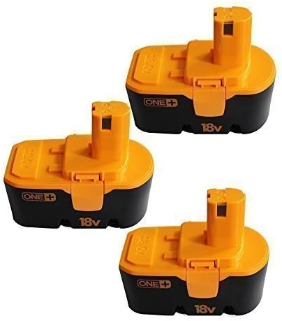 3 Packs CREJOY™ Ryobi 18V 2000mAh Ni-Cd Replacement Battery For Ryobi 130224028 130224007 130255004 ABP1801 ABP1803 BCP1817/2SM BPP-1813 BPP-1815 BPP-1817 BPP-1817/2 BPP-1817M BPP-1820
