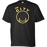 Golden State Warriors Vintage The City Logo Adidas BLACK T Shirt
