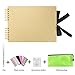DIY Scrapbook Photo Album 80 Pages Memory Book Craft Paper for Baby Anniversary Birthday Wedding Travel Graduation Christmas Gift with DIY Accessories Kit