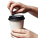 Pack of 100 - Premium Disposable Paper Coffee Cups with Reclosable Lids, Stirrers Included - 12 Ounce - Perfect for Offices, Party Events, Shops and Travel