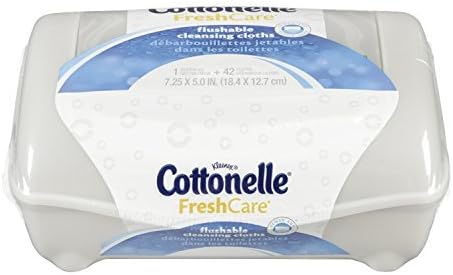 Kleenex Cottonelle FreshCare Flushable Cleansing Cloths - 42 CT - Buy Packs and SAVE (Pack of 3)