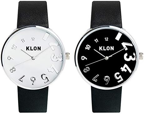 【組合せ商品】KLON EDDY TIME Ver.SILVER PAIR WATCH SURFACE Ver. 40mm 腕時計 黒ベルト ペアウォッチ カップル シンプル ユニセックス 黒 おしゃれ レディース メンズ