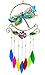 Bejeweled Display Unique Beautiful Dragonfly w/Colored Glass Wind Chimess