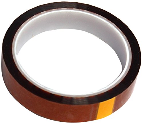 BONUS Eurotech 1BL08.03.0019/033A# 1Bl08.03 Polyimide Antistatic Masking And Electro-Insulation Tape, Silicon Based Adhesive, SD, Width 19 mm, Length 33 m, Total Thickness 0.06 mm, Amber