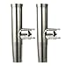 Amarine Made (2x) Stainless Tournament Style Clamp on Fishing Rod Holder for Rails 1