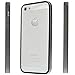 iPhone 5/5S/SE Case, UMECORE® Ultra Thin Soft Rubber Gel Bumper Case Protective Rim Frame Case [Non Back] for iPhone SE/5/5S (Gray)