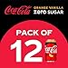Coke Zero Sugar Orange Vanilla Soda, 12 Count