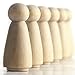 Wood Doll Bodies - Large Woman/Angel - 3-9/16 inch, 50 Pack