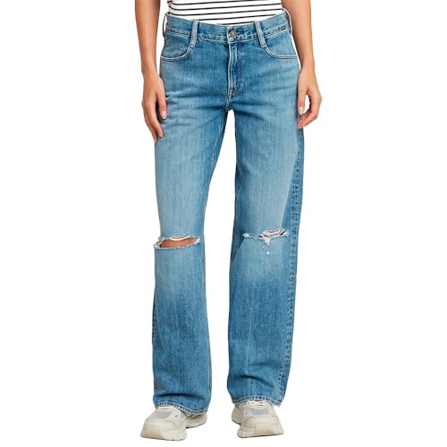G-Star Women's Judee Loose Low Waist Jeans, Blue (faded false bay destroyed D22889-E019-H085), 30W / 30L