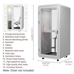 Mobile Soundproof Office Pod, Movable Office Sound