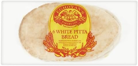 ( 10 Pack ) Eghoyan's Bakery Ltd 6 White Pitta Bread