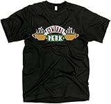 GunShowTees Men's Central Perk Shirt, X-Large, Black