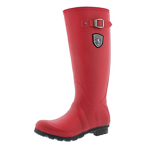 Kamik Women's Jennifer Side Buckle Rain Boot Rio Red 7 M US