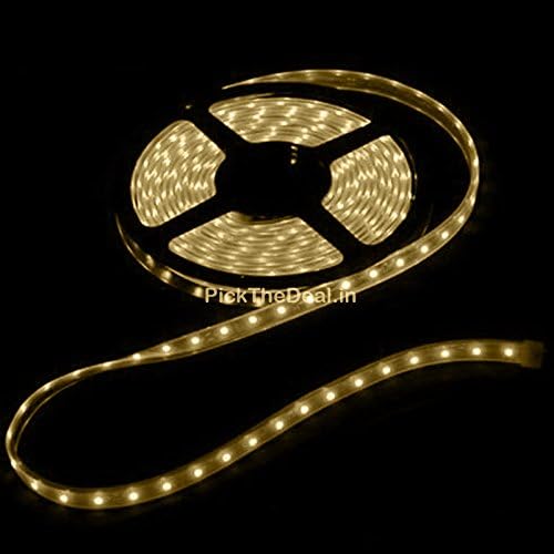 K3 Waterproof Warm White 5 Meter 3528 Led Strip With 12V Adaptor 230V Ac Decoration