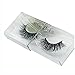 1 Pair 3D Real Mink Fur Fake Eyelashes Messy Cross Thick Mink Fur Hand-made False Lashes