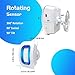 Mumu Sugar Infrared Wireless Motion Sensor Alarm, Doorbell Chime Home Security Driveway Alert Alarm, Store Door Open Entry Chimes with Operating in Range 500 feet/52 Chimes/ 4 Level Volume/LED Flash