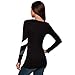 Women Blouse!Canserin Womens Sexy Stripe Splice Long Sleeve Round Neck Long Blouse Tops T Shirt