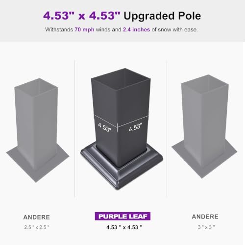 PURPLE LEAF 13x15 Aluminum Louvered Pergola Review: Adjustable Hardtop with Drainage image 28