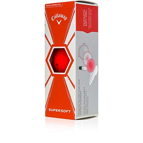 Callaway Golf Supersoft Matte Red Personalized Golf Balls