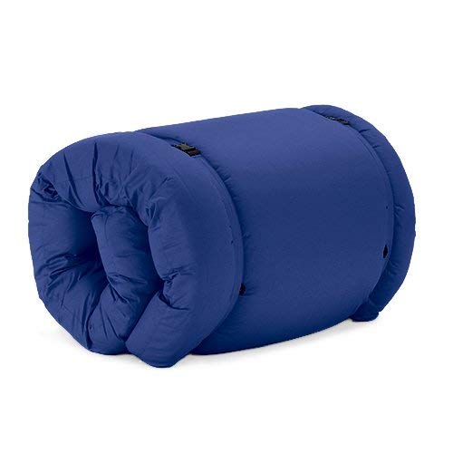 Changing Sofas | Cotton Twill 'Brooklyn' Roll Up Camping Futon Mattress (Royal Blue)