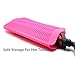 ZAXOP Resistant Silicone Mat Pouch for Flat Iron, Curling Iron,Hot Hair Tools（Hot Pink）thumb 2